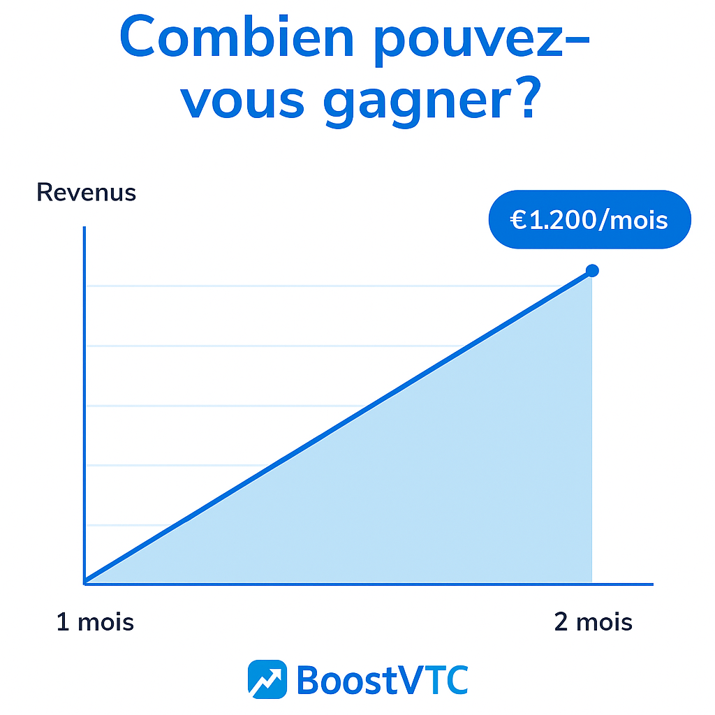 Simulation des revenus d’un chauffeur VTC grâce à BoostVTC